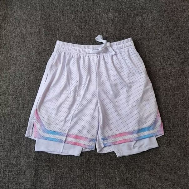 American basketball shorts, men's three point knee length, summer vacation, two piece quick drying high elasticity_voghion.com