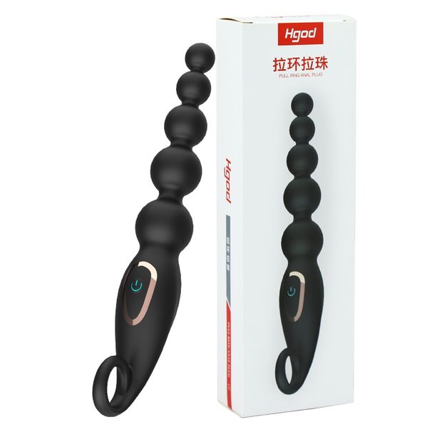 Heiß begehrt: Wasserdichte, biegsame Analperlen aus Silikon für Männer – Vibrations-Buttplug_voghion.com