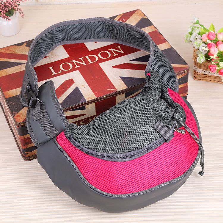 Outgoing Portable Shoulder Diagonal New Breathable Pet Chest Bag_voghion.com