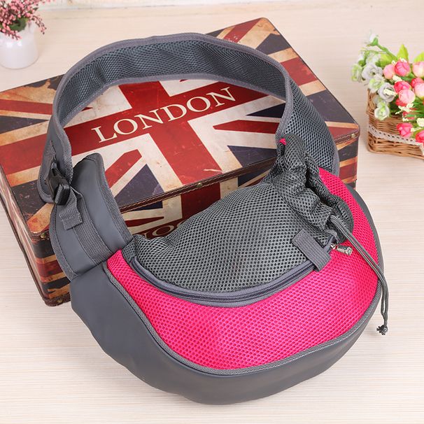 Outgoing Portable Shoulder Diagonal New Breathable Pet Chest Bag_voghion.com