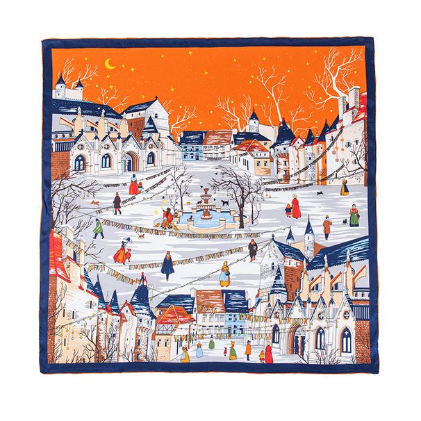 Scatola di sciarpa stampata, mamma in seta di gelso, amica, sciarpa scialle estiva, regalo versatile per le donne_voghion.com