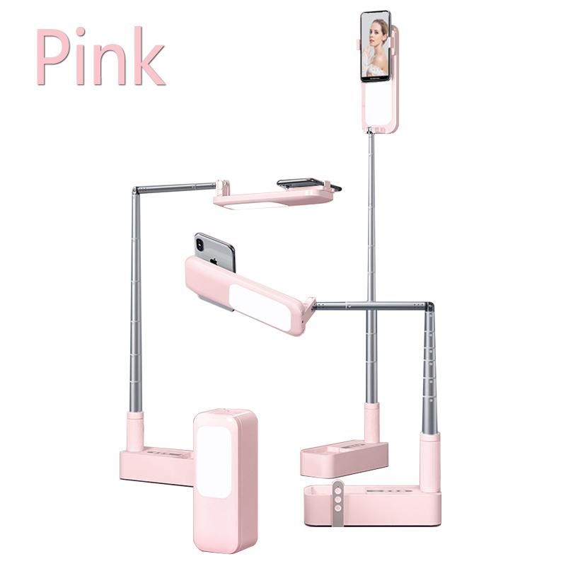 1 Pcs Mobile Phone Stand Self-timer Filling Light Supports Portable Tilting Stand Telephone Stand HMM_voghion.com