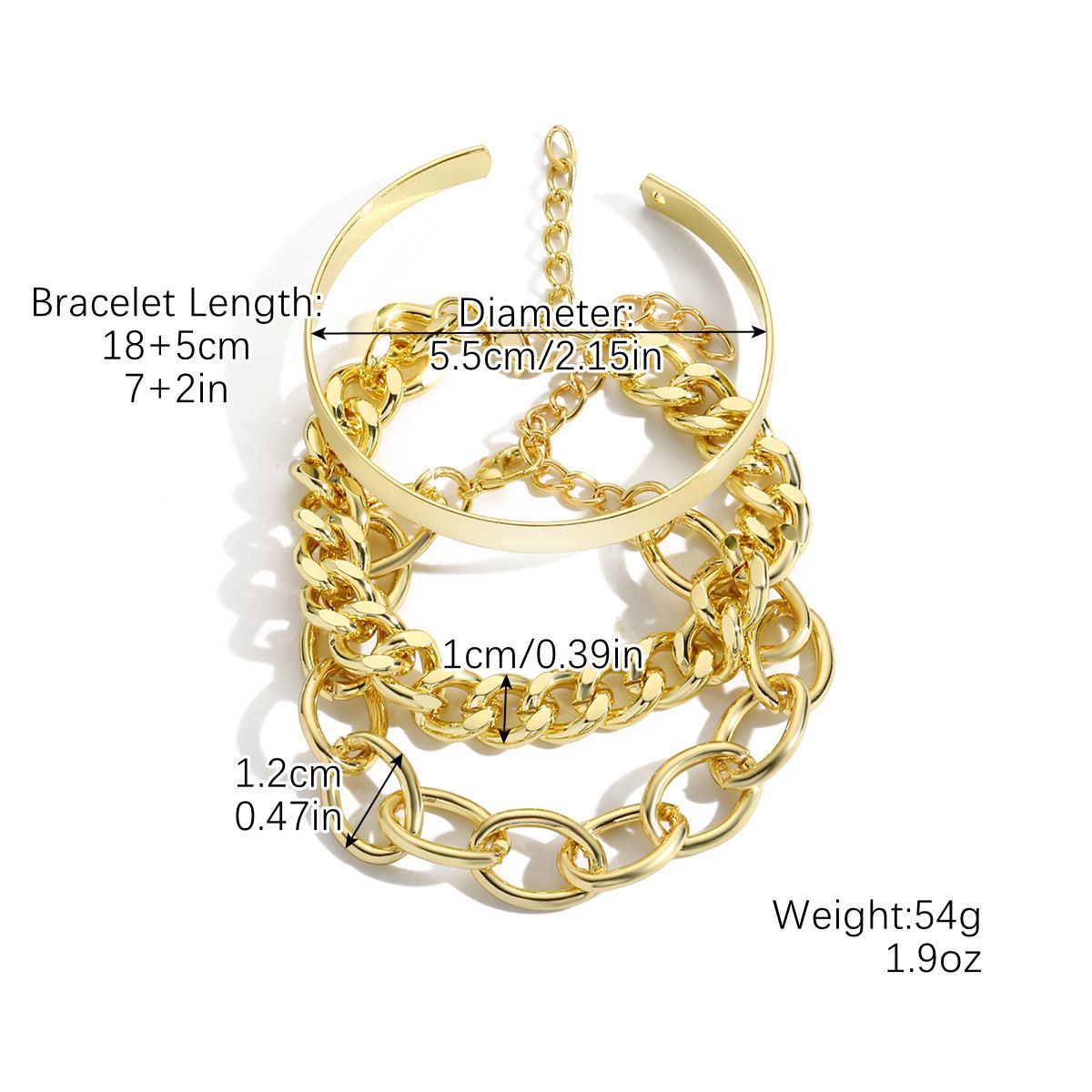 Stile leggero e fresco per ragazze, set di braccialetti multistrato di alta qualità_voghion.com