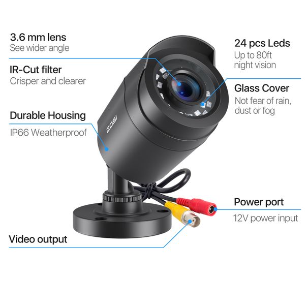 2 Million Analog Outdoor Camera For Home Use 4 In 1 Smart Security Waterproof Monitor Wholesale_voghion.com