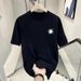 Summer Men's Short Sleeved T-shirt 2024 New Trendy Loose Round Neck 220G Double Yarn Combed Cotton T-shirt_voghion.com