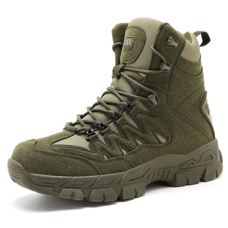 Autumn And Winter New High-top Non-slip Men's Shoes Outdoor Sports Field Training Foot Combat Boots_voghion.com