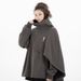 ARENS Fashion Cloak Felpe con cappuccio da uomo Techwear Streetwear Felpa con cappuccio Pullover Nero Grigio Darkwear Felpa oversize a collo alto unisex_voghion.com
