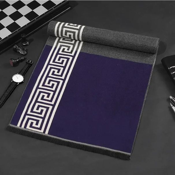 Sciarpa da uomo d'affari di marca di nuova moda Scialle di cashmere Sciarpe calde invernali di alta qualità da uomo_voghion.com