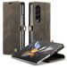 TechGlobe Suitable For Samsung Fold5 Shockproof Galaxy Z Fold4 Retro Phone Leather Case Card Slot Protective Cover_voghion.com