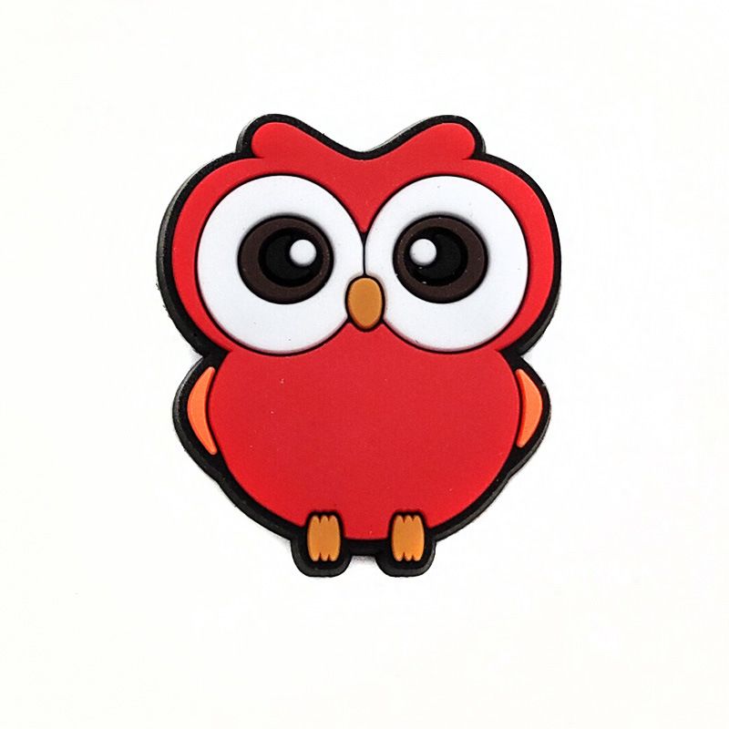 Red Series Cute Cartoon Shoes Flower Decoration Buckle Soft Glue DIY Fun Garden Shoe Accessories_voghion.com