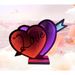 One Arrow Through The LED Layered LOVE Heart Magic Abyss Mirror Valentine's Day Atmosphere Decoration Ornament_voghion.com