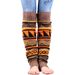 Women's mid-length knitted boots with color matching leg sets_voghion.com