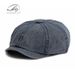 Cappello ottagonale in denim lavato unisex in cotone Lady Beret Cappello artistico da pittore con lingua d'anatra cappello da strillone retrò da uomo_voghion.com