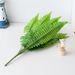 Artificial flowers and green plants potted flowers and green leaves plant wall decoration simulation fern leaves 18 large Persian leaves_voghion.com