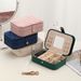 Multi-Layer Jewelry Organizer Box - Dustproof Earring & Necklace Storage Case For Home Use (Portable, Clear Lid)_voghion.com