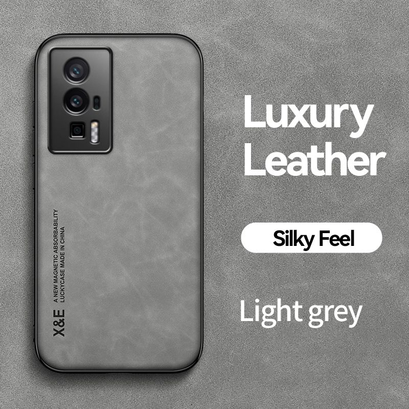 KEYSION Luxe Leather Case voor Xiaomi POCO F5 Pro Zachte Siliconen + PC Shockproof Phone Back Cover voor POCO x5 Pro X5 5G F5 Pro_voghion.com