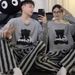 Pigiama a righe coreano per coppie, puro cotone casual a maniche lunghe primaverile e autunnale, per la casa, da uomo e_voghion.com