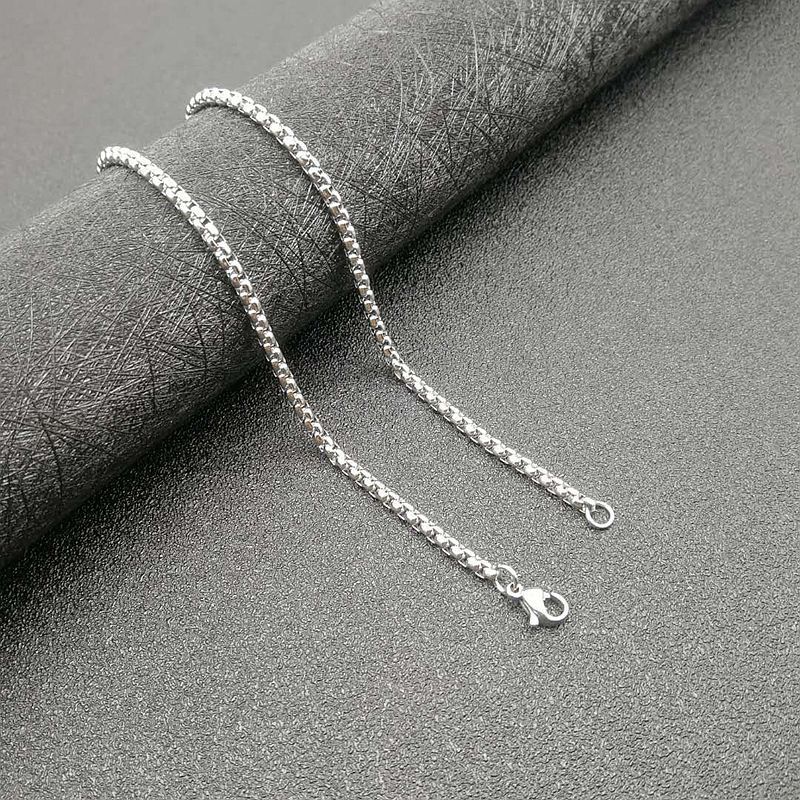 Hip hop jewelry titanium steel vacuum gold plated rhinestone anchor pendant necklace_voghion.com