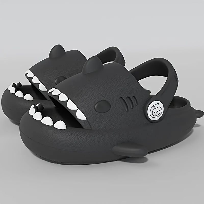ZXCDINO Chinelos de tubarão EVA fofos e confortáveis para meninos, chinelos leves e respiráveis antiderrapantes, ideais para praia e_voghion.com