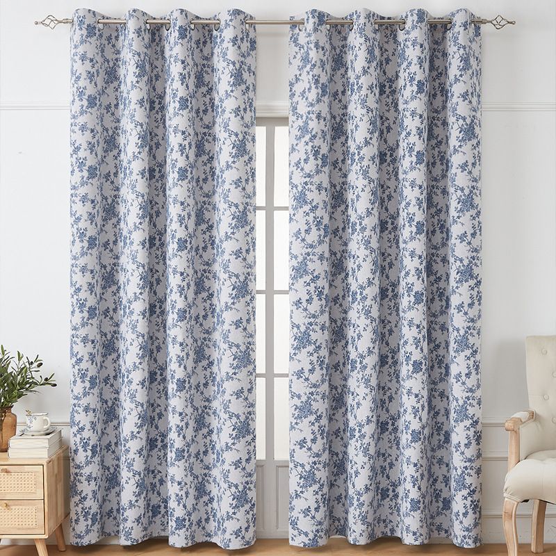 Blackout Curtains With Grommets – Poly-Cotton Blend Thermal Insulated Drapes For Living Room & Bedroom (100% Light Blocking)_voghion.com