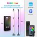 RGB Rotating Floor Lamp - WiFi & Bluetooth Smart Corner Light With Color Changing Effects (Bedroom/Desktop Ambient Lighting Remote & App Control)_voghion.com