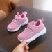 Tennisschuhe für Kleinkinder, zum Reinschlüpfen, für Mädchen und Jungen, Sportschuhe, Happysteps, Mesh mit weicher Sohle, Kindersport, Rosa, Schwarz, Weiß_voghion.com