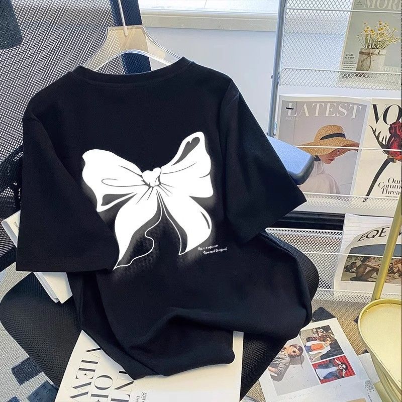 Damenoberbekleidung Große Größe Halbarm Unten Kurzarm T-Shirt Top Kleidung_voghion.com