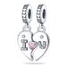 Ciondolo in argento placcato in rame per donna, a forma di cuore, ciondolo LOVE in due pezzi, regalo per San Valentino_voghion.com