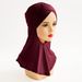 Muslimesch Modal Kotteng Hijab Bottoming Hutt Turban Hutt Kräiz Kraang Pullover Hutt_voghion.com