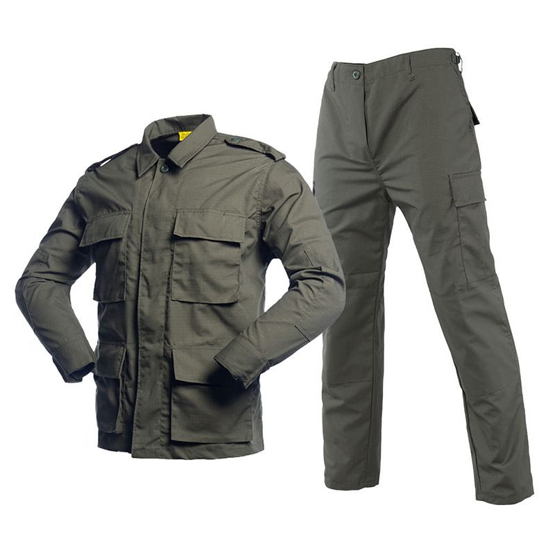 Abbigliamento da uomo Tuta mimetica da uomo resistente all'usura abbigliamento da allenamento all'aperto Tuta tattica ACU verde militare_voghion.com