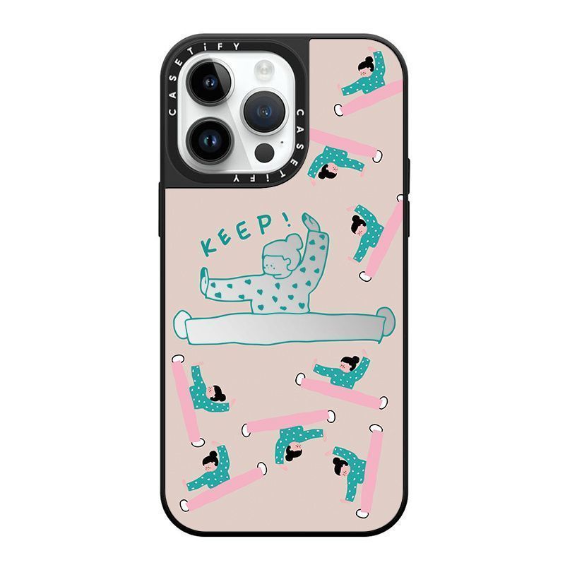 CASETIFY Mirror Split Girl 13 Max/14 Pro Max 14/11/12/13 Phone Case Trend_voghion.com