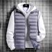 2023 Nuovo piumino da uomo gilet con colletto alla coreana gilet leggero piumino da uomo top in piumino d'anatra bianco_voghion.com