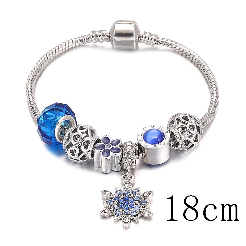 Pan's Schneeflocken-Anhänger für Damen, bunt, DIY, eingelegter Diamant, Öltropfen, Handschmuck, Armband, Zubehör_voghion.com