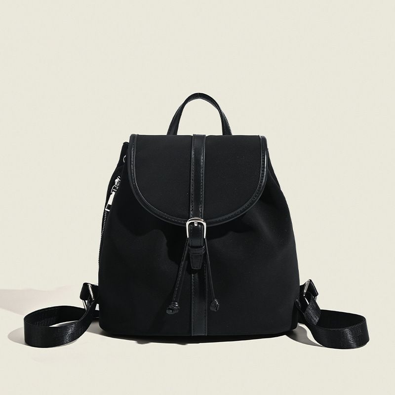 Koreanischer Wildleder-Rucksack mit Kordelzug für Damen, Herbst, neues Nischendesign, Pendler, multifunktionaler Rucksack, modisch, vielseitig, lässig, täglich, einfach, Pendler_voghion.com