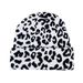 Autumn and winter hat jacquard cow print knitted hat men's and women's leopard print hip-hop pullover hat personalized cold hat_voghion.com