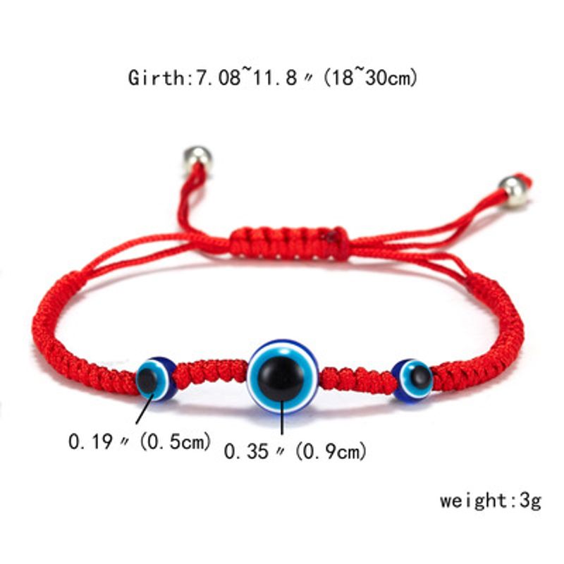 Braccialetti di corda all'ingrosso in lega con occhio alla moda_voghion.com