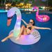 LED Swan & Flamingo Pool Floats - Inflatable Water Seat With Lights (Glow In Dark Non-Toxic PVC Max 300lbs Summer Party Decor Includes Repair Kit)_voghion.com