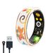 R18 Enamel Color Heart Rate Pressure Blood Oxygen Sleep Monitoring Smart Health Women's Ring_voghion.com