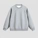 Men's Vintage-Inspired Fleece-Lined Crewneck Sweatshirt – Korean-American Style Oversized Pullover With Brushed Interior For Casual Comfort_voghion.com