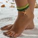 Bohemian Shell Colorful Bead Anklet Set Beach Style Starfish Beaded Foot Jewelry For Women_voghion.com