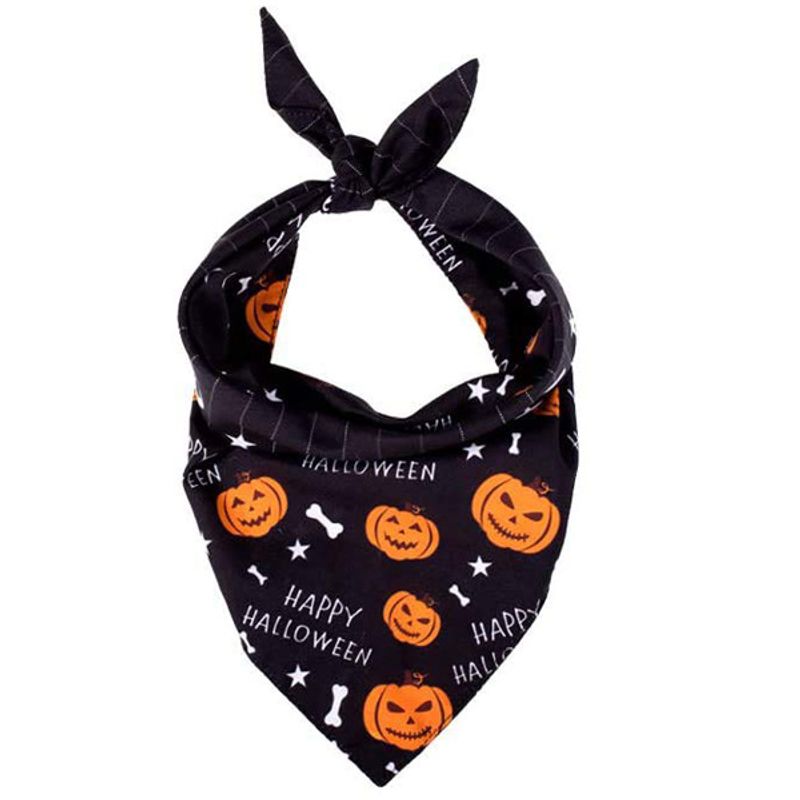 Halloween pet saliva towel Dog triangle towel Pet scarf Pet accessories Pet supplies_voghion.com
