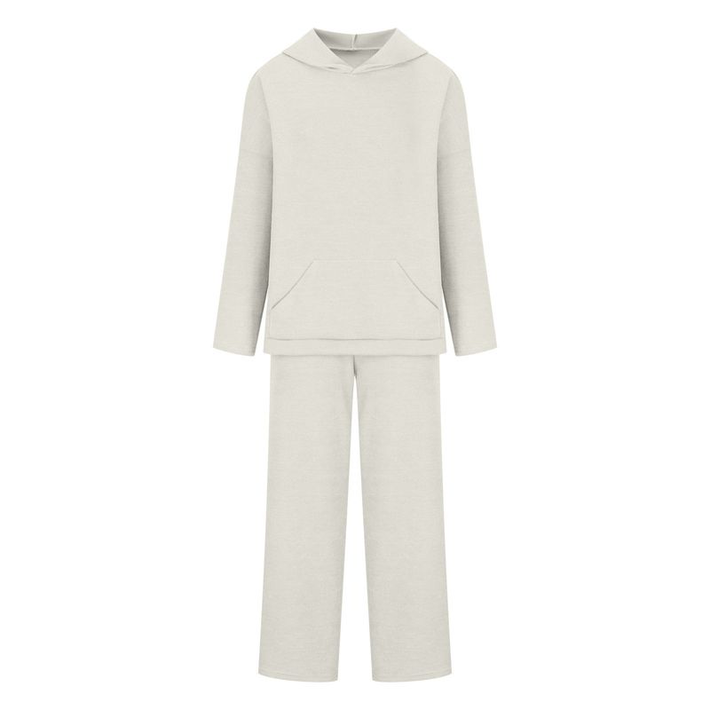 Women's casual long sleeve knitted fashion casual sweater set_voghion.com
