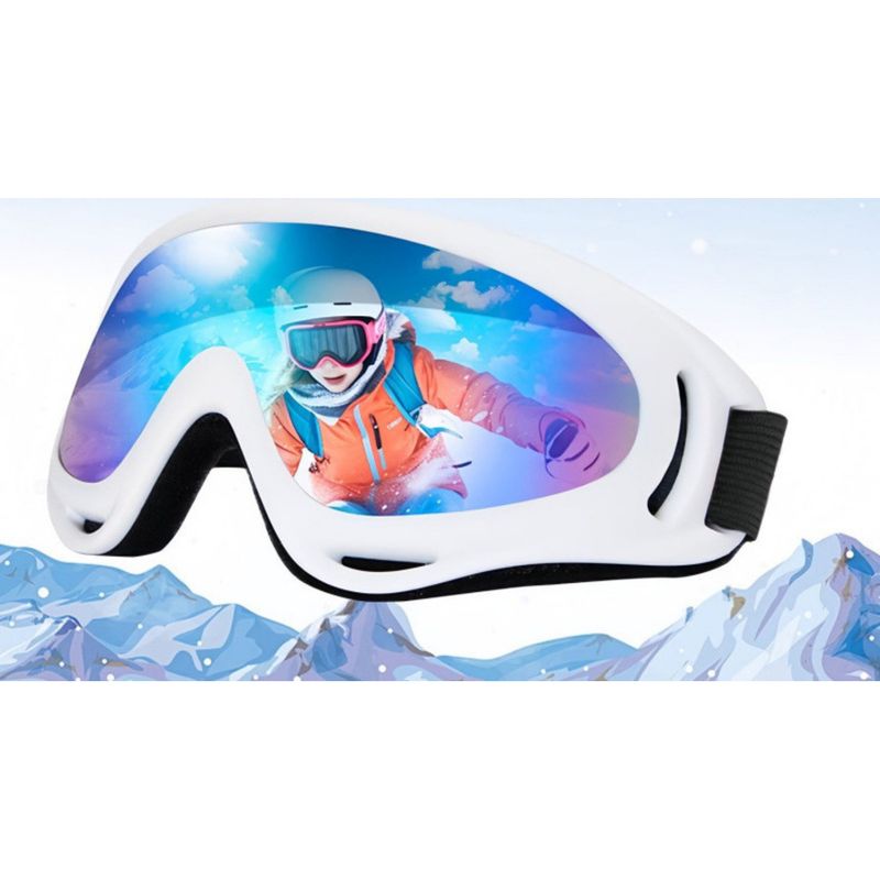 Children's Boys And Girls Double Layer Anti-Fog Winter Snow Snow-Proof Blind Ski Goggles Windproof Cycling Glasses_voghion.com