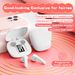 Js36 Bluetooth-Headset Macaron Mehrfarbiges kabelloses Headset Power Display Wasserdichte Stereo-Ohrhörer mit Ladebehälter_voghion.com
