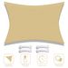 13'x19' Rectangle Sun Shade Sail/beige_voghion.com