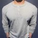 Unbeatable Quality Hardcore Amikaji Henley Collar Long Sleeved T-shirt For Men's Spring Autumn Sports, Simple And Casual Inner Layer Bottom_voghion.com