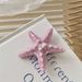starfish Brooch With A Girly Feel Featuring Broken Hair And Duckbill Resort Style Side Bangs_voghion.com