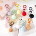 Yaratıcı El Yapımı Renkli Kürk Topu Sevimli Anahtarlık Cep Telefonu Zinciri Kör Kutu Sevimli Tahıl Kolye Boncuklu Kolye Çanta Süsleri_voghion.com