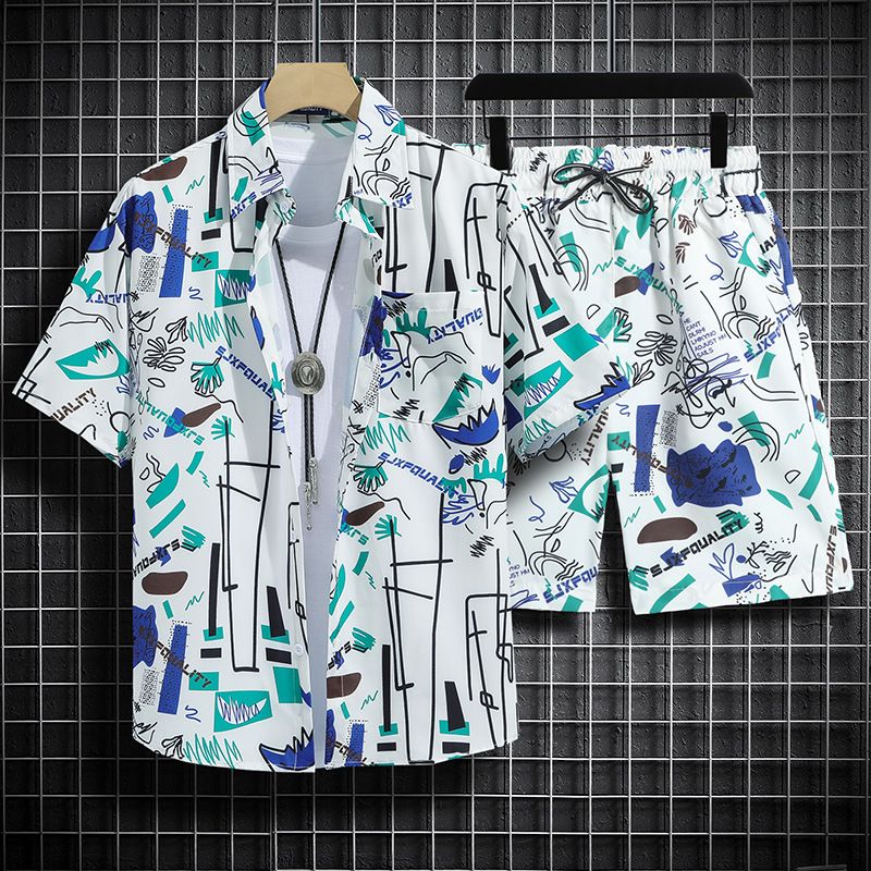 Fabricants de vêtements pour hommes, chemise à fleurs rétro pour hommes, costume de style hawaïen, chemise ample à manches courtes pour vacances en bord de mer, chemise de plage_voghion.com