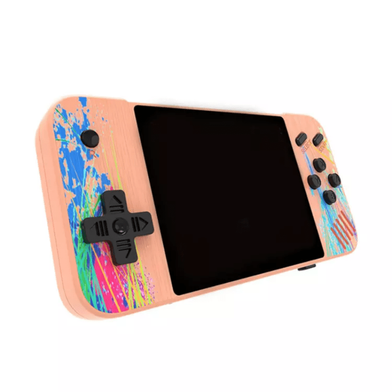 Console di gioco portatile Supporto per console di gioco retrò con schermo grande da 3,5 pollici per collegare due giocatori alla TV_voghion.com